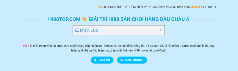 Cách vào Hi88 khi bị chặn - Link Hi88 không bị chặn 2 Cập nhật link vào Hi88 không bị chặn